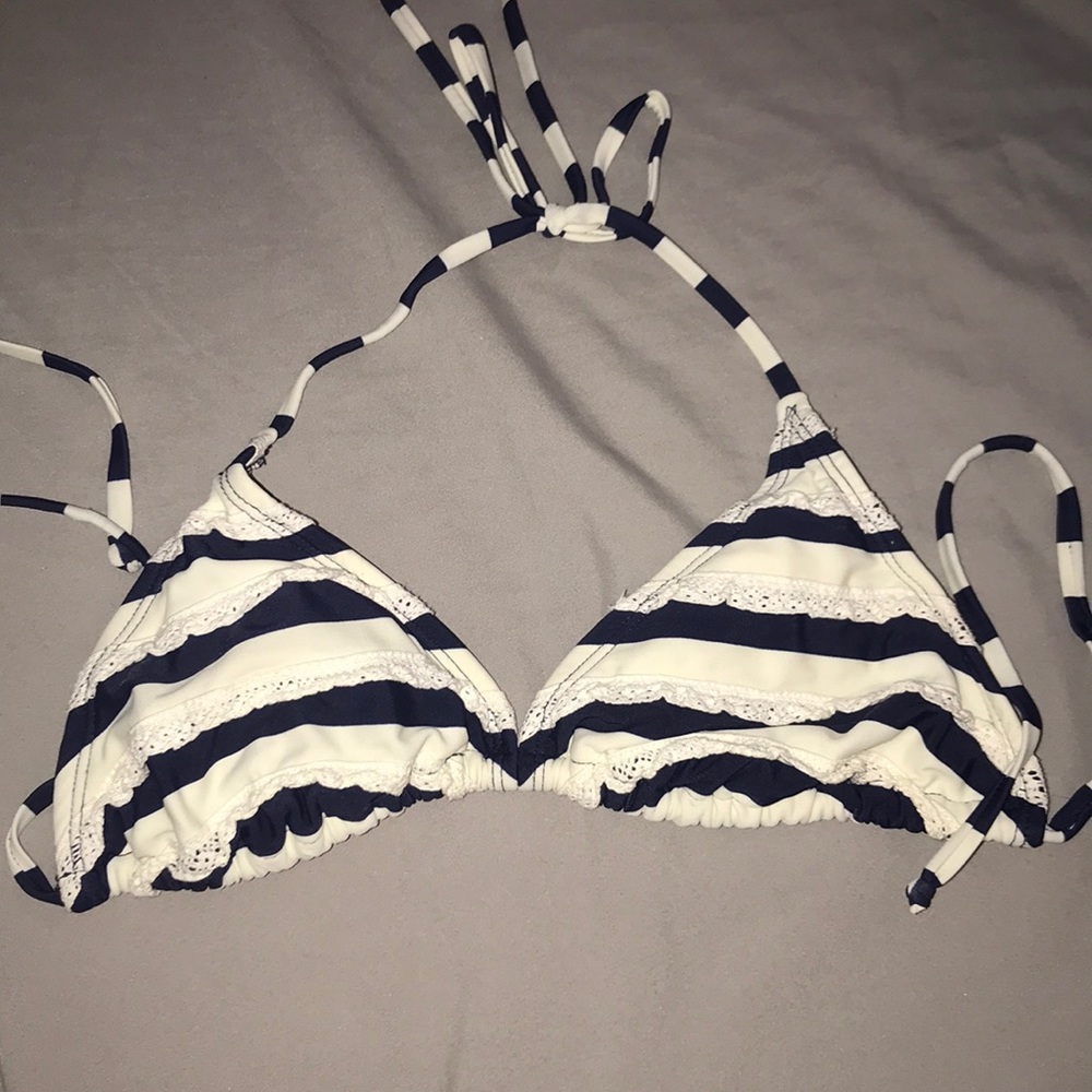 Cute striped bikini top